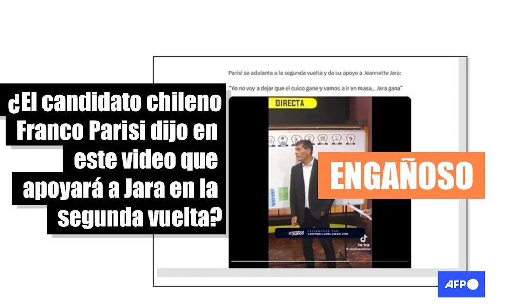 El candidato parisi no dijo que apoyará a jara en